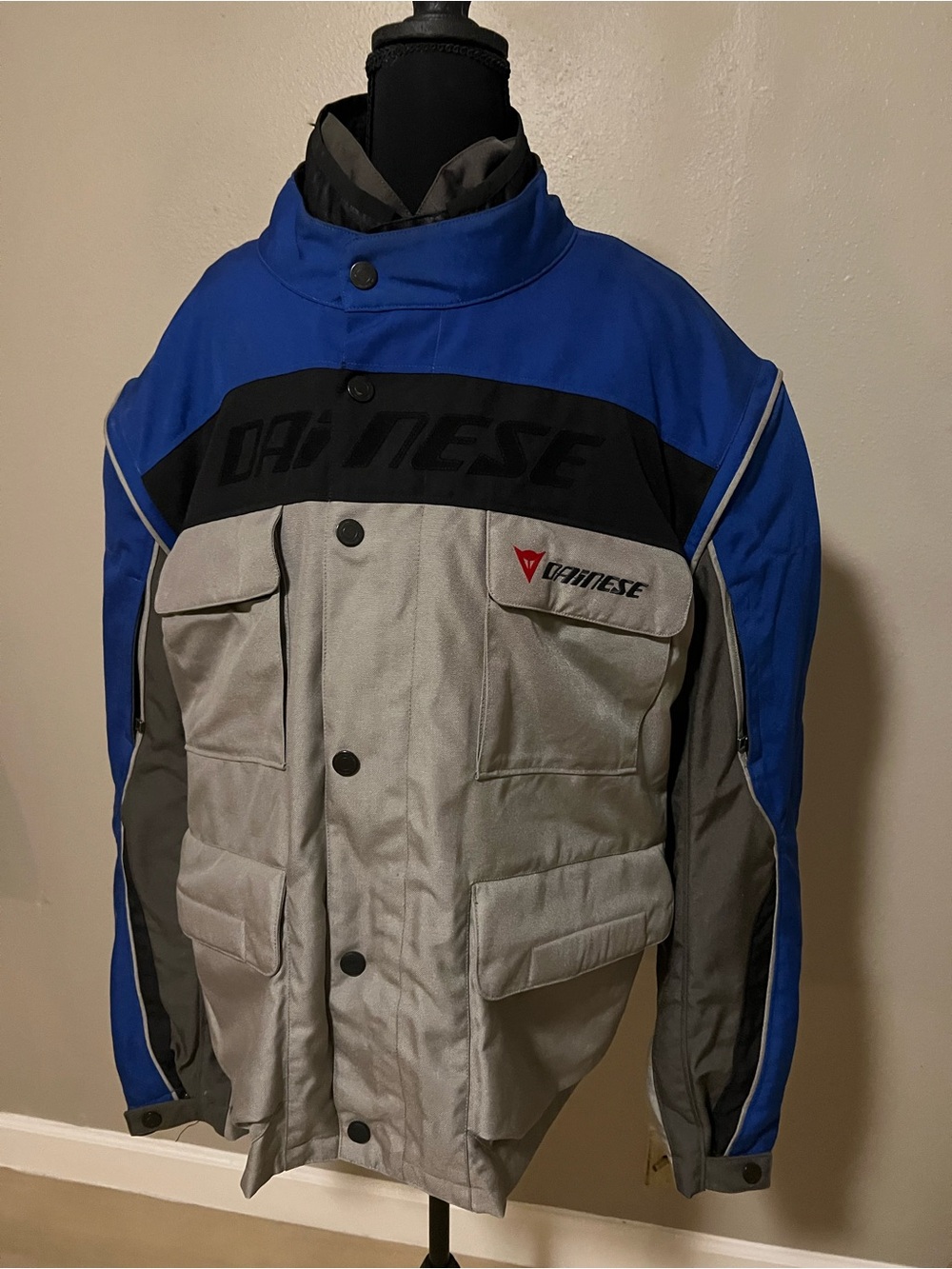 Dainese Men’s Blue & Gray Waterproof Motorcycle Jacket